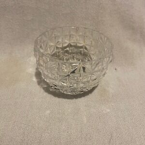 Mikasa Royal Bowl 3.25 Inch Lead Crystal Diamond Cut Small Candy Dish SW026/210